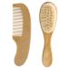 KOMBIUDA Baby Hair Brush 1 Set for Cradle Newborn Wood Hair Infants Soft Brush Toddlers Registry Newborns and Massage Cap Comb Baby Care Kit Wool Supplies Scalp Gift Wooden Toddler Suit