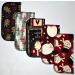 Country Christmas 2 Ply Printed Flannel 8x8 Inches Set of 5 - Festive Holiday Decor - Buy Online on SooperMarket.com