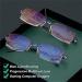 Sapphire Dual Focus Anti Blue Light Reading Glasses - High Hardness 1.5 Diopters for Men & Women in Purple Blue - Buy Online on SooperMarket.com