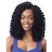 FreeTress Synthetic Hair Crochet Braids 2X Ringlet Wand Curl (1B) 1 Count (Pack of 1) 1B Off Black