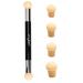 Mylee Dual Ended Sponge Applicator Pen - Portable Dimensions - Buffs Pigments Glitters and Flakes - Gradient Ombre Effect DIY Nail Art Tool - 4 Replacement Heads - Vegan and Cruelty Free
