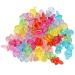 Mini acrylic baby pacifier 100 piece of birthday party decoration baby baptism calming mini color toy party favors (transparent color mixing)