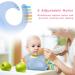 Vicloon Silicone Baby Bib 2PCS | Waterproof Baby Feeding Bibs with Fork Spoon | Adjustable & Easy to Clean | Wide Food Catcher Pocket | Unisex Toddler Bibs - Blue-Dark Green - Buy Online on SooperMarket.com