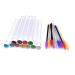 Mikinona Fake Eye Lashes 10pcs Hollow with Drill Eyelash Holder Colored Mascara Small Eyelash Brush Precision Tube Woman