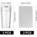Allazone Clear Nail Stamper Double Sided Nail Art Stamper Clear Silicone Nails Stamping Jelly Nail Art Stamping Stamper for Manicure Tools (2 PCS) - Buy Online on SooperMarket.com