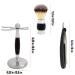Union Razors SS5 Black Straight Shave Kit - Premium 3-Piece Set with Razor Brush & Wood Handle Stand for a Luxurious Shaving Experience - Buy Online on SooperMarket.com