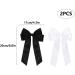 Pack of 2 Hair Bows Hair Clips with Bow Bow Hair for Girls Women (Black White) - Buy Online on SooperMarket.com