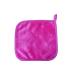 Dajidafu 10 Pieces Face Cleaning Cloth Reusable Washable Replacement Solid Color Hanging Girls Makeup Cosmetic Remover Pad Rose Red