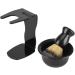 Complete Men's Shaving Kit - Synthetic Brush Stand & Bowl | Exfoliating Bristles for Ultimate Shaving Experience - Buy Online on SooperMarket.com