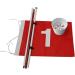 Boshen Golf Flagstick Practice Set for Backyard Putting Green - 1 Set/2 Set Hole Cup Flags - Buy Online on SooperMarket.com