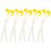 Alipis 12pcs bean sprouts Model decorations pretend lifelike vegetable adornment decorate fruit vegetables decorative vegetable artificial pvc Green bean sprouts Yellow 9.00X1.00X1.00CM