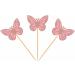 30 Pcs Butterfly Cupcake Toppers Assembled Butterfly Cake Toppers Glitter Butterflies Cake Picks Double Layers Cupcake Topper for Cake Decor Gold - Buy Online on SooperMarket.com