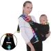 CUBY Baby Carrier Sling | Natural Cotton Adjustable Wrap for Newborn Comfort | Nursing Infant Toddler Carrier | Black Polka Dot - Buy Online on SooperMarket.com