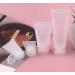 12 Pack Refillable Transparent Cosmetic Sample Bottles - 100ml Travel Makeup Containers with Hinged Lid - Perfect for Sample Storage - Buy Online on SooperMarket.com