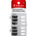 SINGER 30027 Class 66 Threaded Bobbins, Transparent, Black & White, 12-Count 12-pack