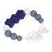Buy Dark Blue Silicone Biting Toys - Easy to Clean Baby Feeding Chain | Safe & Pedagogically Designed for Everyday Use - Buy Online on SooperMarket.com