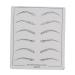 Housoutil 6 Pcs Eyebrow Microblading Skin Eyebrow Training Skin Practice Skin