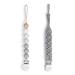 Pacifier Clips Binky Holder and Cotton Rope/Natural Holder for Boy and Girl Teething Holder Infant Baby Shower Gifts 2pack Grey