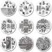 BIEUTEE Nail Art Stamp Template 30 Designs Nail Stamping Stencil Complete Set with 1 Stamp & 2 Scrapers for Stunning Nail Art - Buy Online on SooperMarket.com