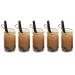 TEHAUX 20pcs Glass Pendant Tea Cup Charms Coffee Cup Photo Props Milk Tea Miss Drink Cup Three-dimensional Coffee 1X1.8CM