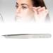 Eyebrow Tweezers with Slant Tip - Portable & Safe Smooth Comb - Silver | International Shipping - Buy Online on SooperMarket.com