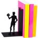 Buy Balvi Hamlet Black Metal Bookend - Unique Design for Stylish Home Organization | International Shipping Available - Buy Online on SooperMarket.com