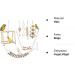 Taecoool 8-Part Wooden Parrot Toys - Natural Chewing & Hanging Bell for Cockatiels Finches & Small Parrots - Buy Online on SooperMarket.com