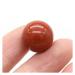 Natural Crystal Rough 16mm Round Natural Crystal Quartz Transfer Ball Polished Gemstone Beads Specimen DIY Jewelry Home Natural Stone (Color : Red Stone Size : 1PC)