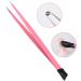 Nail Tweezers Double Sided Nail Art Sticker Silicone Press Rhinestone Picker Nippers Pink Brushes - Buy Online on SooperMarket.com