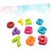 Alipis 10pcs Silicone Molds Silicone Baking Mold Number Molds Number Fondant Mold 10 Piece Set Fudge - Buy Online on SooperMarket.com