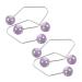 2 Pairs Dimple Trainer Face Trainer Metal Dimple Maker Dimple Clip Face Dimple Maker Facial Beauty Tool Dimple Maker for Cheeks Dimple Maker for Face Cheeks Clip Alloy Purple PLAFOPE 4.30X2.50X0.80CM Purple
