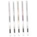 Gogogmee 5pcs Brow Pencils with Brush Brown Eyebrow Pencil Hair Double Bun Eyebrow Makeup Pencils Plastic