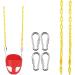 Ymeibe Swing Chains (2) Fully Coated with 4 Free Quick Links - Anti-Rust Iron Chains for Swing Set - Playground Kids Swing Seat Accessories - 660 Lb Capacity - Yellow - Buy Online on SooperMarket.com