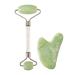 Skin Gym Facial Roller and Gua Sha Workout Set for Wrinkles and Fine Lines Anti-Aging Face Lift Skin Care Beauty Tool Jade