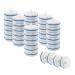 HOMEDEK 40 Pieces Upgraded Wall Refill Toilet Flushable Refill Disposable Magic Heads Compatible Toilet Wand Refills