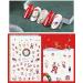 Brishow Christmas Nail Stickers 8 Sheets Nail Polish Stickers Self-Adhesive Elk Snow Nail Art Decals Full Wraps Nail Art Designs for Women Girls - Buy Online on SooperMarket.com