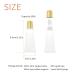 60 Pcs 10ml Gold Top Lip Gloss Tubes | Refillable Soft Squeeze Containers for DIY Balm | Cosmetic Syringe Included | Gold - Buy Online on SooperMarket.com