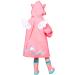 Barakara Kids Waterproof Rain Poncho - Lightweight & Reusable Hiking Hooded Rain Jacket for Toddlers - Reflective Safety Design - Pink B XL - Buy Online on SooperMarket.com
