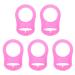 Xinglida Mam Pacifier Adapter Rings 5 PCs Multi Colors Soft silicone Baby Pacifier Clips Holder Silicone Adapter Rings Holder Baby Nipple Rings Pacifier Rings for Baby Pacifiers