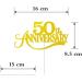 KREDHONG Golden Wedding Cake Topper 50th Anniversary Cake Topper Golden Wedding Anniversary Decorations for 50th Birthday Wedding Anniversary Decorations - Buy Online on SooperMarket.com