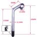 SENQI 22.2 x 225 x 4mm Gooseneck Stem | Aluminum Alloy with Teeth | BSB040 Silver - Buy Online on SooperMarket.com