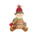 KALLORY Candy Bags Candy Bag for Christmas Linen Christmas Bags Child Zipper Apple Bag 1 count (Pack of 1) As Shown