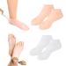 2 pairs of moisturizing socks silicone silicone pedicure socks anti-slip silicone socks for feet soft and moisturizing silicone socks women for dry and cracked foot+skin color