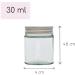 Elegant and Durable 30ml Clear Glass Jars with Airtight Silver Lids - Perfect for Candlemaking Storage DIY Beauty and Gifting - Heat-Resistant Refillable & Stylishly Compact (12) - Buy Online on SooperMarket.com