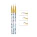 Lwtose 2pc Ombre Nail Brush Set - Nail Art Painting Pen for UV Gel Polish & Rhinestone Creations - Golden Color Gradient - Buy Online on SooperMarket.com