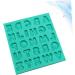 STOBOK 2pcs Silicone Molds Butter Cookies Cake Mold Candy Molds Soap Loaf Mold Cakesicles Mold Letter Molds Cupcake Chocolate Mold Baking Tool Fondant Mold Epoxy Decorative Mold Greenx2pcs 12x13cmx2pcs - Buy Online on SooperMarket.com