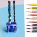 4-Piece Makeup Sharpener Two Holes Eyeliner Sharpener with Cover Coloured Eye Cosmetic Sharpener for Eyeliner Lip Liner Pens - Buy Online on SooperMarket.com