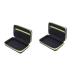 Angoily 2 Series-Box Razor Storage Pocket For Razor Men Razen Shaving Razor Shooter Shooter Travel Carrier For Razor Razor Razor Zip Collection 1PCSX2PCs Gr nx2Stk