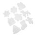 STOBOK 9pcs Christmas Silicone Molds Resin Epoxy Resin Elk Key Holder Pendant Casting Molds Making Tools