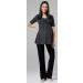 Happy Mama Maternity Nursing 3 Piece Nightwear Set - Graphite Melange & Black - Buy Online on SooperMarket.com